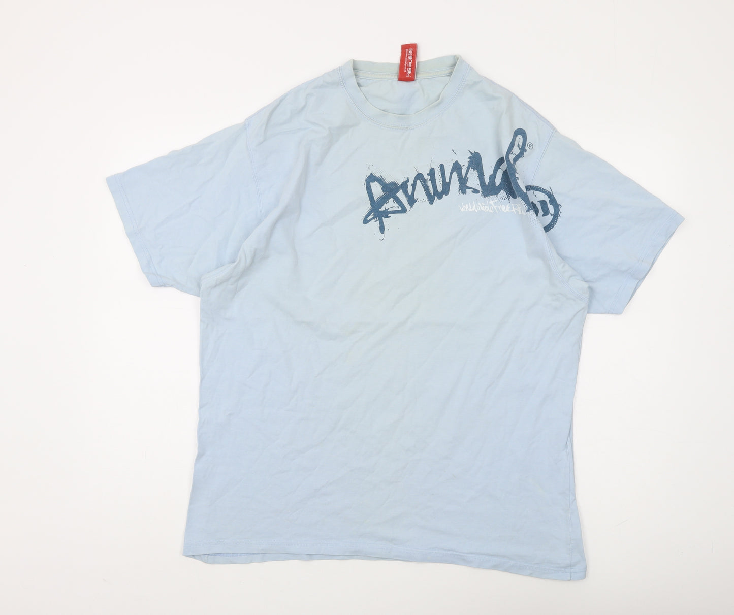 Animal Men's Blue XL T-Shirt, Short Sleeve Graphic