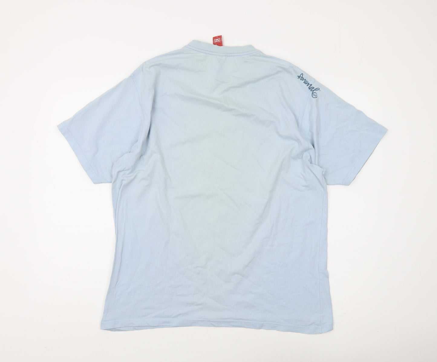 Animal Men's Blue XL T-Shirt, Short Sleeve Graphic