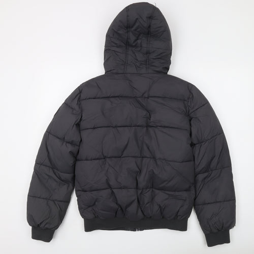 Ripstop Unisex Black Puffer Jacket XL Winter Casual