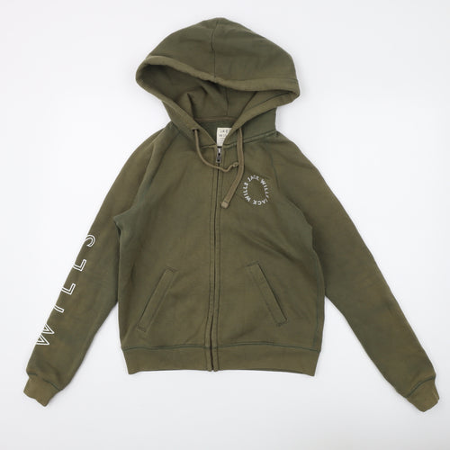 Jack Wills Women’s Green Full Zip Hoodie Size 6