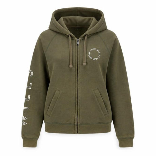 Jack Wills Women’s Green Full Zip Hoodie Size 6