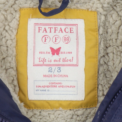 FatFace Boys Blue Puffer Jacket - 2-3 Years, Winter Ready