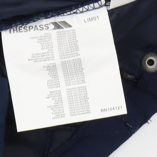 Trespass Boys Blue Quilted Bodywarmer 3-4 Years