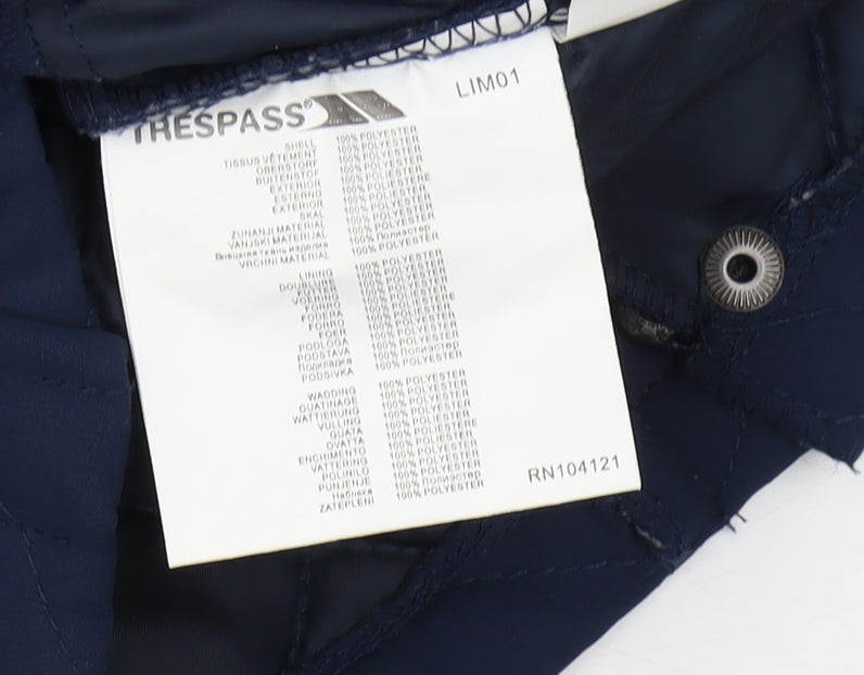 Trespass Boys Blue Quilted Bodywarmer 3-4 Years