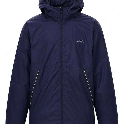 Freedom Trail Men's Blue Hooded Windbreaker 2XL