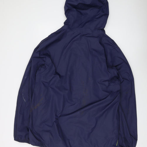 Freedom Trail Men's Blue Hooded Windbreaker 2XL