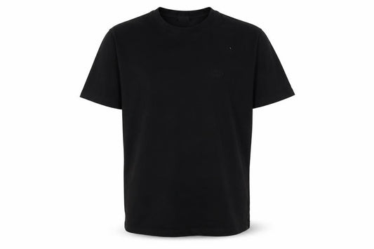 Front view of Hugo Boss Men's Black T-Shirt, size S, Regular Fit