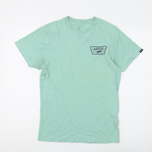 Vans Men's Green Slim Fit T-Shirt, Size S