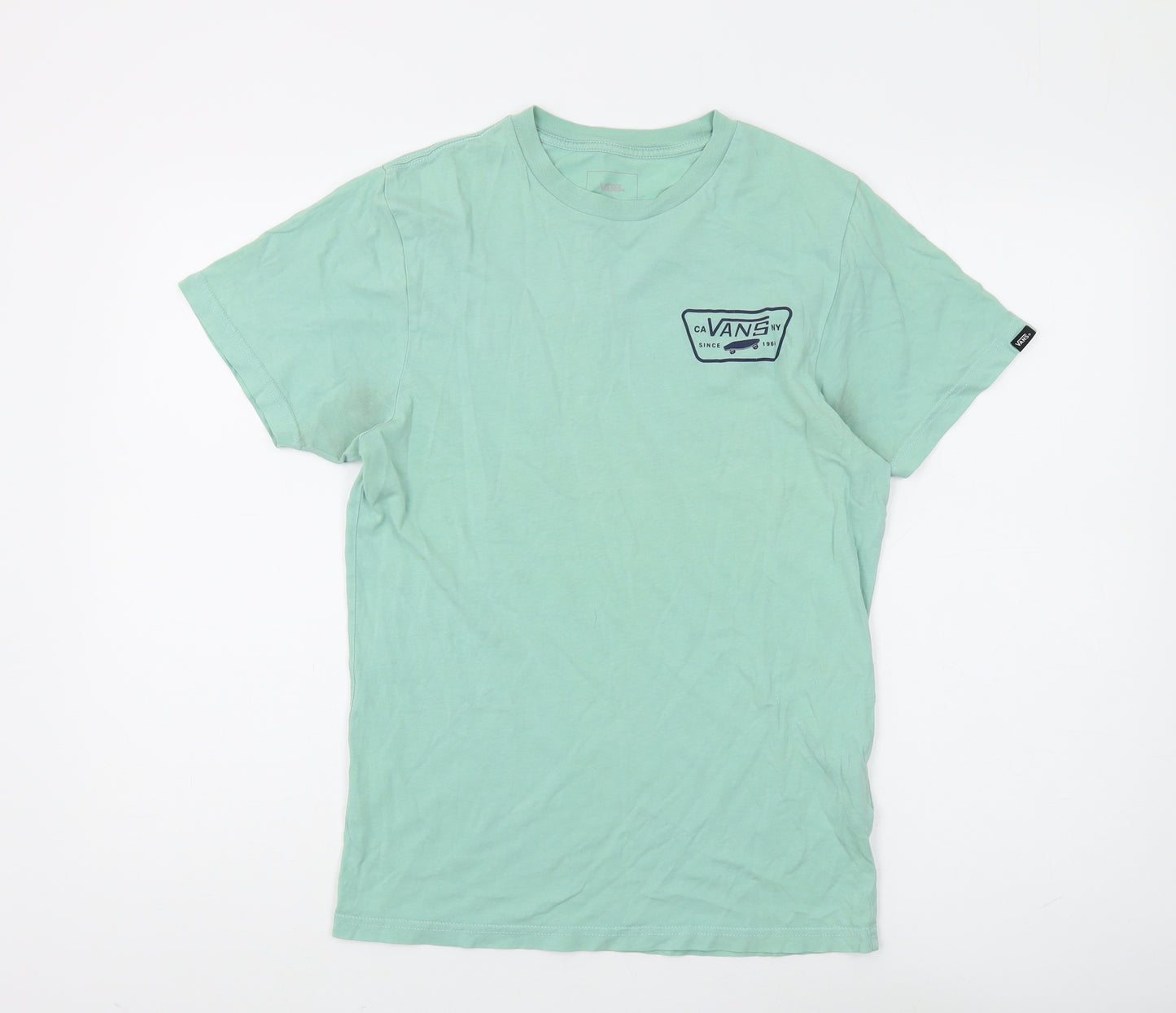 Vans Men's Green Slim Fit T-Shirt, Size S