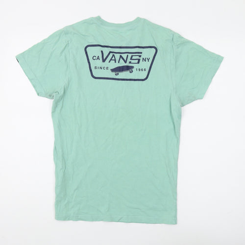 Vans Men's Green Slim Fit T-Shirt, Size S
