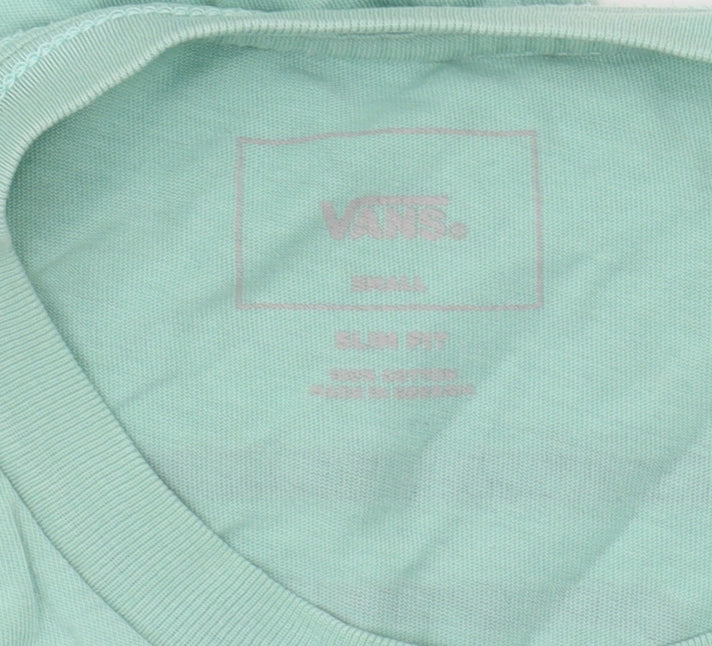 Vans Men's Green Slim Fit T-Shirt, Size S