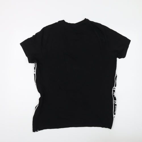 Reebok Men's Black L Short Sleeve Logo T-Shirt