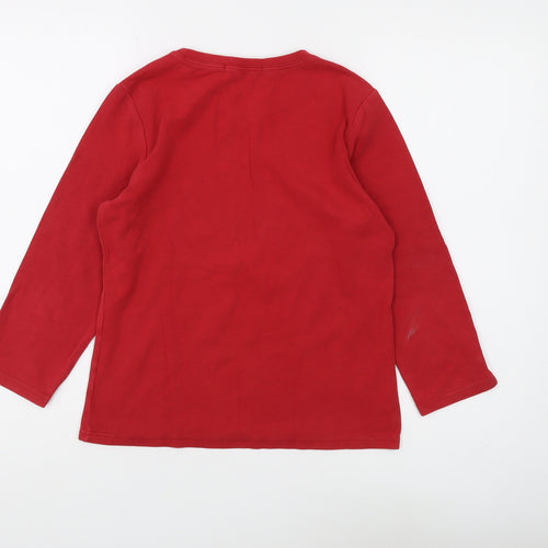 Hawkshead Women's Red Long Sleeve Basic T-Shirt S