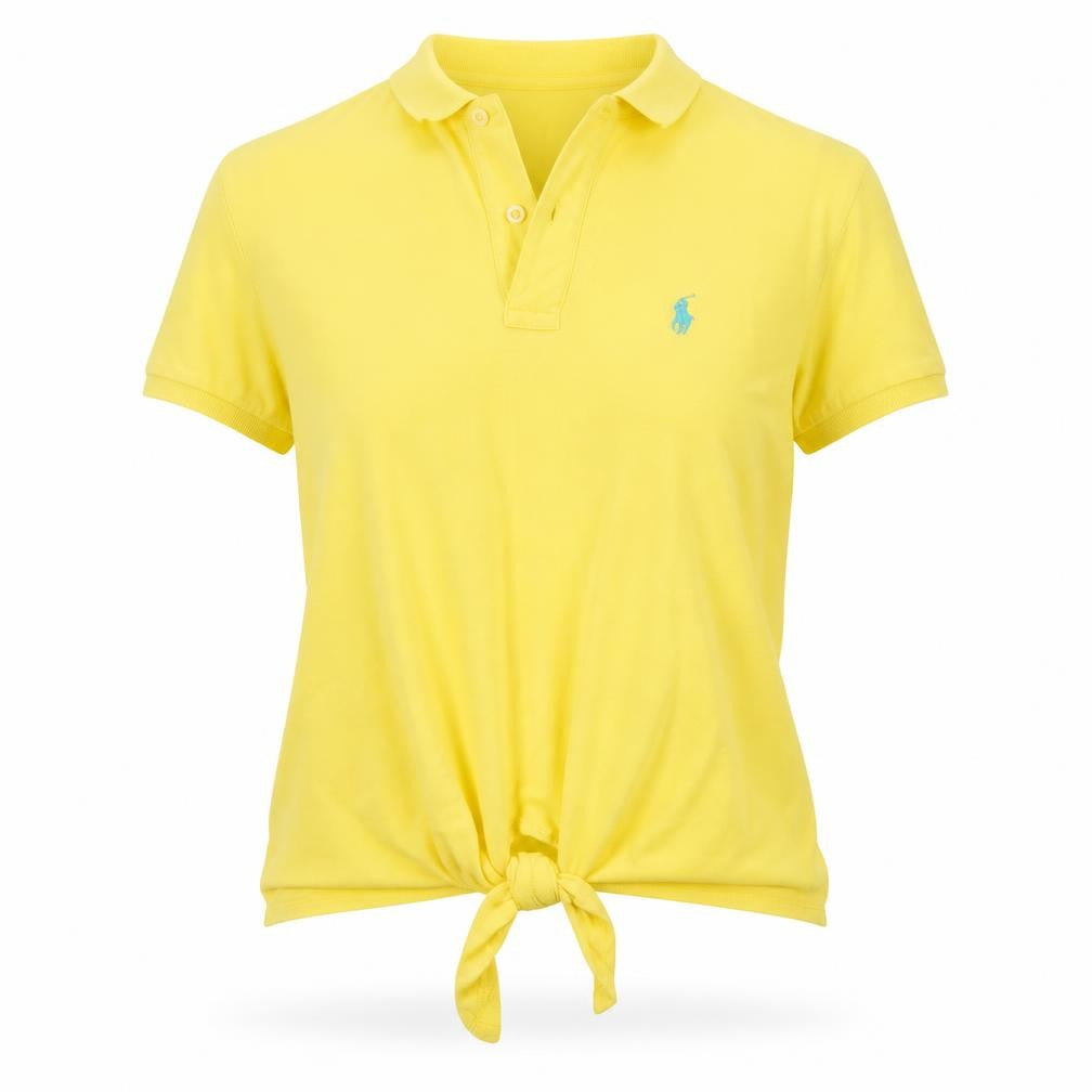 Polo Women's Yellow Cotton Polo Shirt - Size L