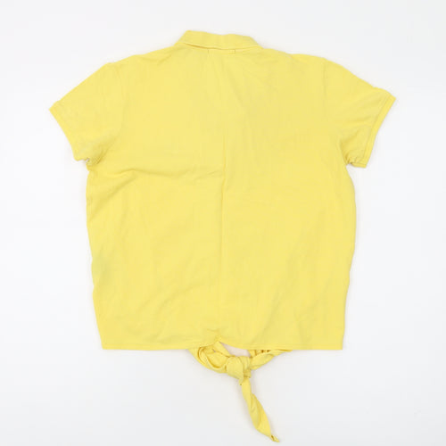 Polo Women's Yellow Cotton Polo Shirt - Size L
