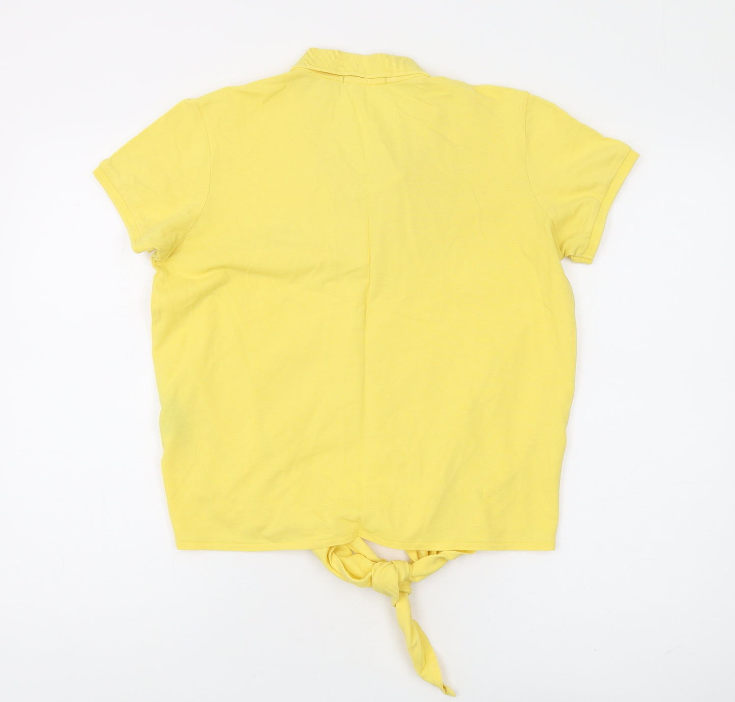 Polo Women's Yellow Cotton Polo Shirt - Size L