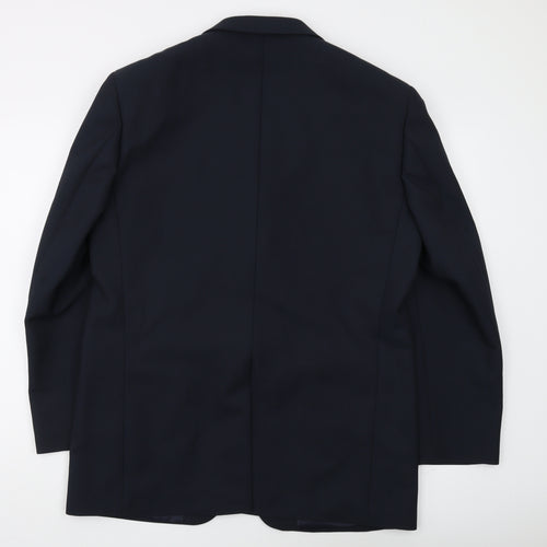 Greenwoods Men's Blue Blazer, 42R, Three-Button Classic