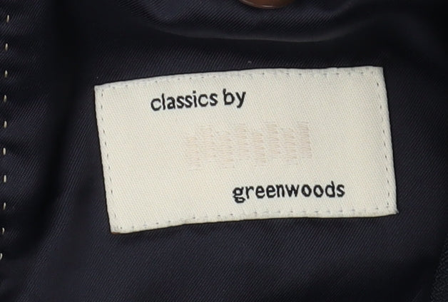 Greenwoods Men's Blue Blazer, 42R, Three-Button Classic