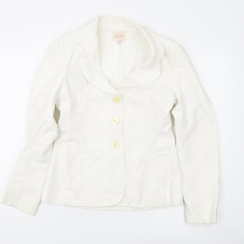 Whistles Women's Ivory Blazer, Size 12, Regular Fit