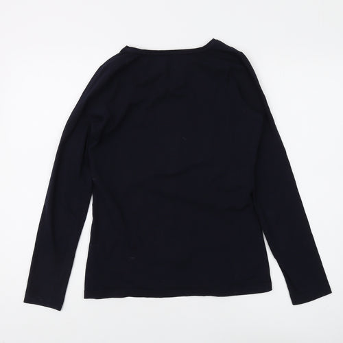 White Label Women's Black Long Sleeve Basic T-Shirt