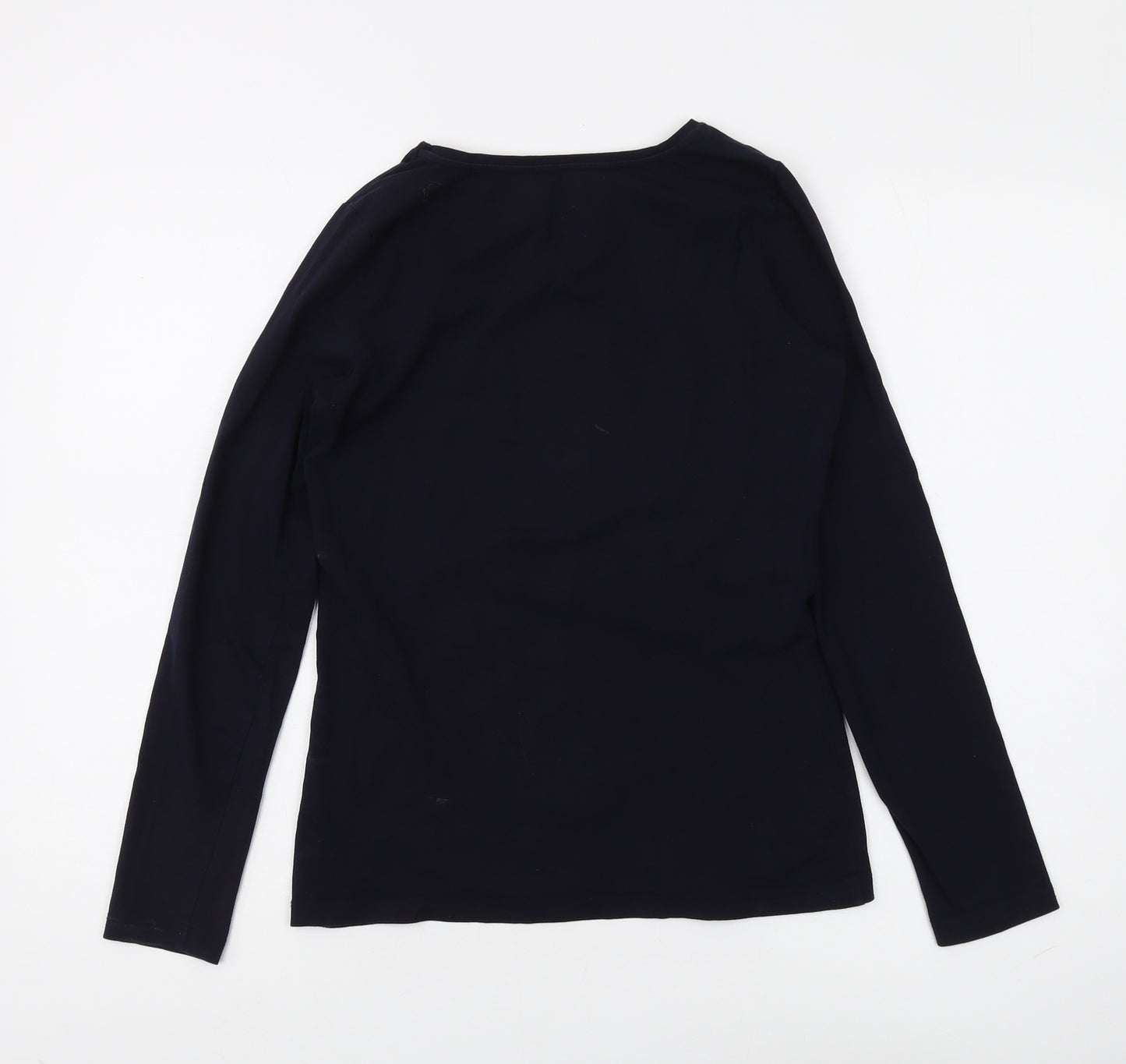 White Label Women's Black Long Sleeve Basic T-Shirt