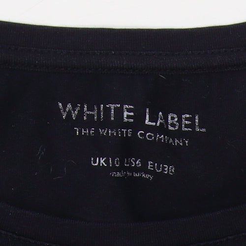 White Label Women's Black Long Sleeve Basic T-Shirt