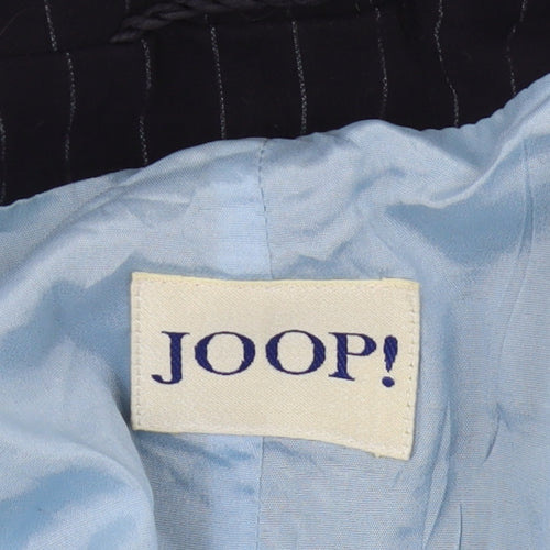Joop! Women's Black Pinstripe Wool Suit Jacket Size 10