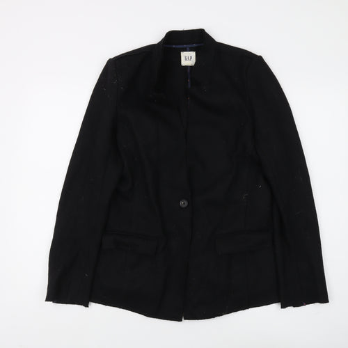 Gap Women's Black Wool Blend Blazer, Size S