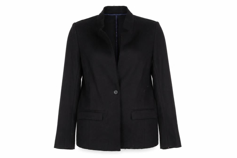 Front view of Gap Women's Black Wool Blend Blazer, size S