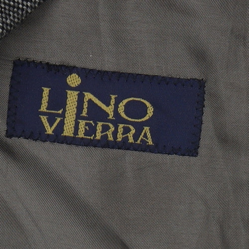 Lino Vierra Men's Grey 50 Single-Breasted Blazer