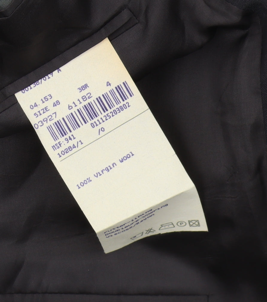 Cerruti Men's Black Blazer, Size M, Regular Fit, 38R