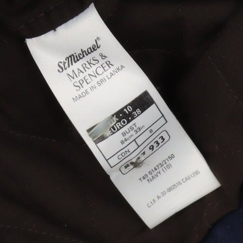 Marks and Spencer Men's Blue Cotton Jacket Size 10