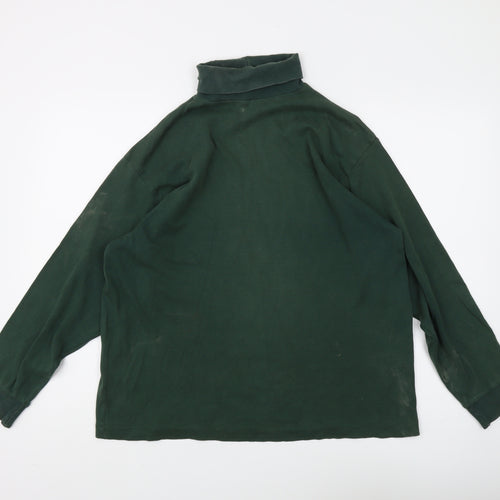 GAP Men's Green Long Sleeve T-Shirt, Size M