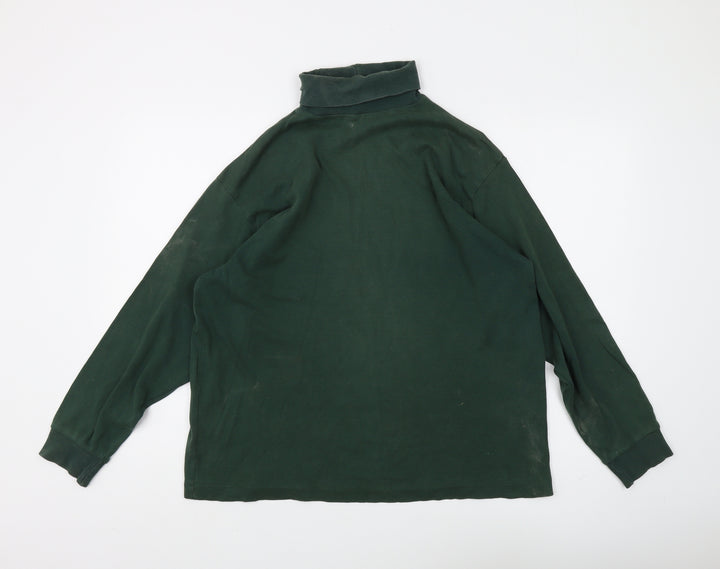 GAP Men's Green Long Sleeve T-Shirt, Size M