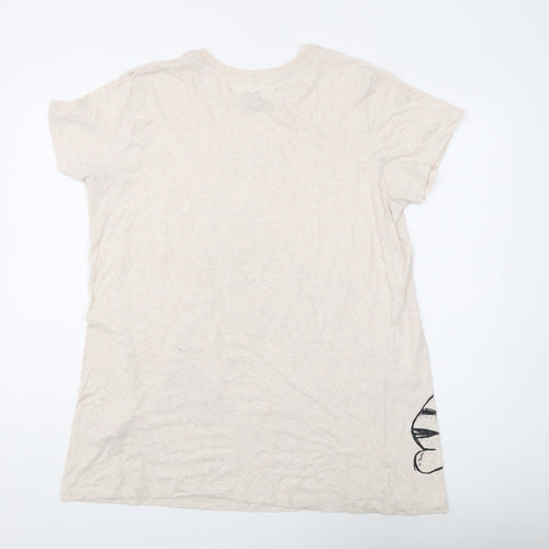 Disney Womens Beige Winnie the Pooh T-Shirt Size M