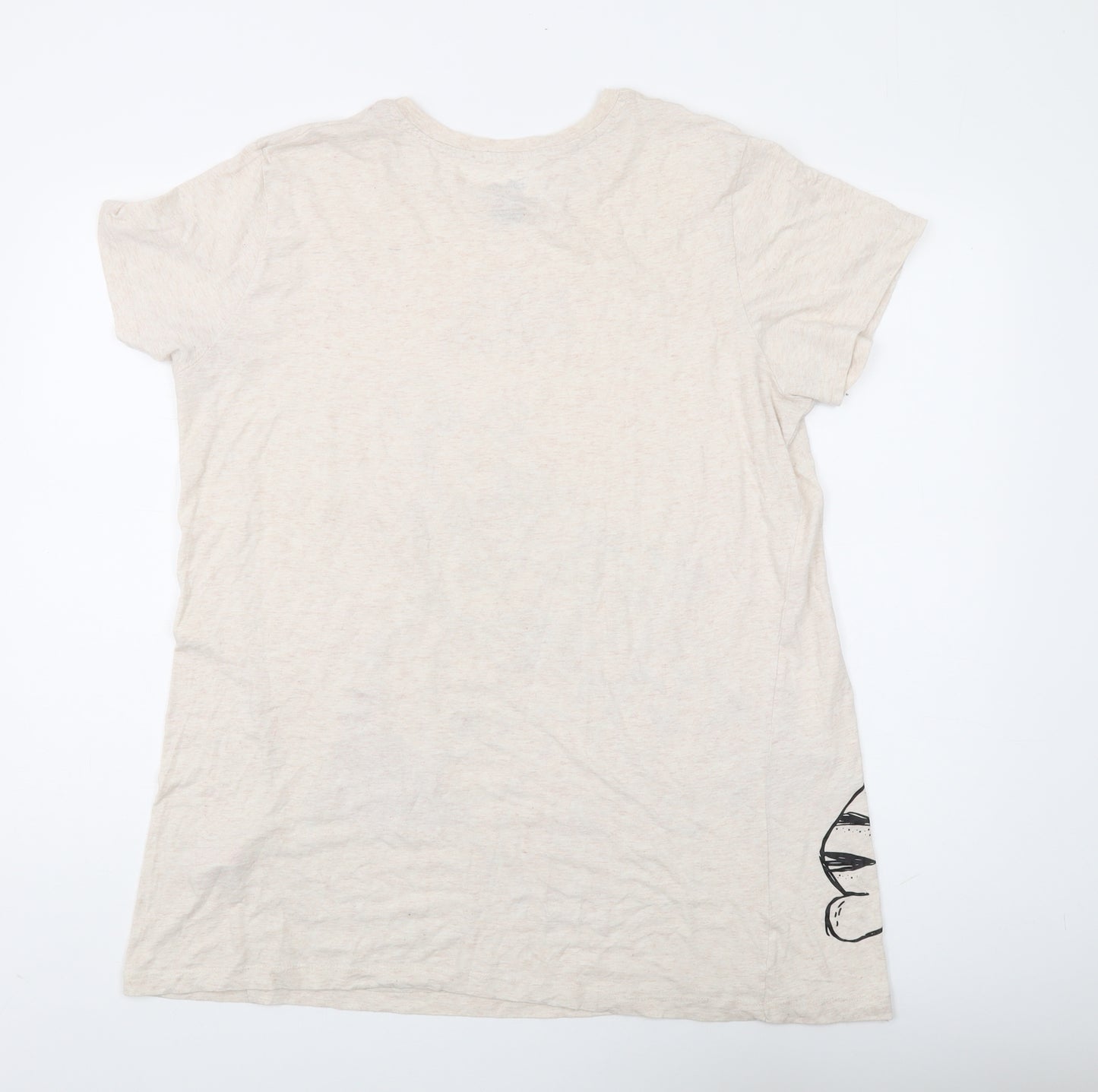 Disney Womens Beige Winnie the Pooh T-Shirt Size M