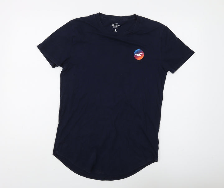 Hollister Men's Blue XS Graphic Beach T-Shirt
