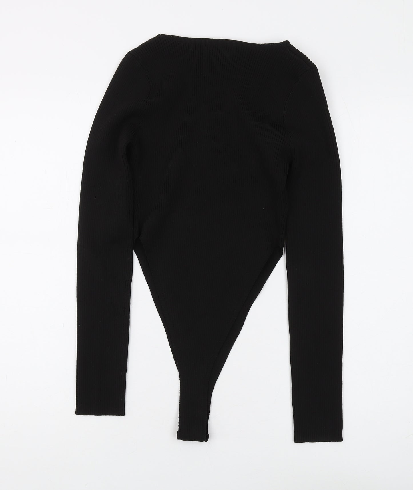 PrettyLittleThing Black Bodysuit, Women, M, Casual Stretch