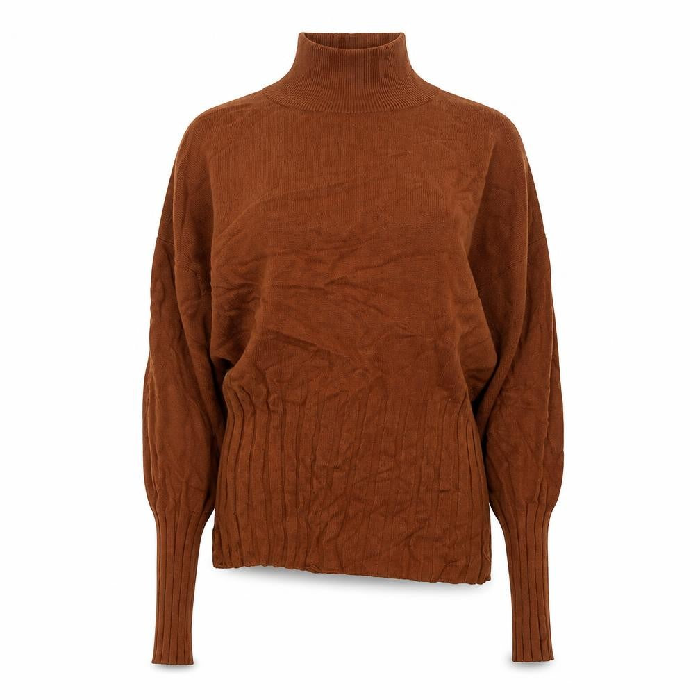Marks and Spencer Women’s Brown High Neck Jumper, Size 14