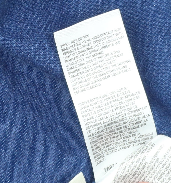 Whistles Women's Blue Denim Shirt Dress Size 14