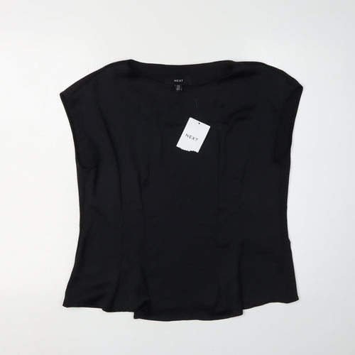 Next Black Women's Blouse - UK 14, Sleeveless, Polyester
