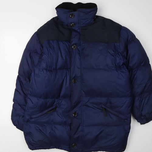 Blazer Sport Men's Blue Puffer Jacket, Size L, Winter