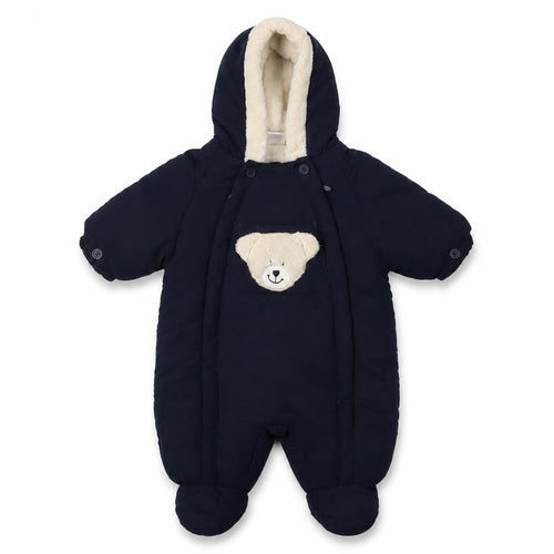Ladybird Unisex Baby Blue Coverall 0-3 Months with Bear Design