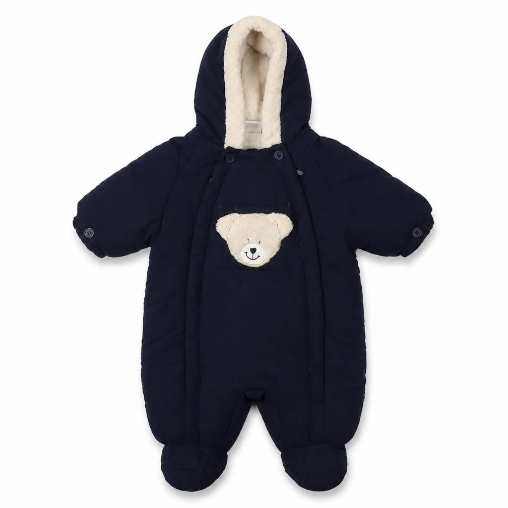 Ladybird Unisex Baby Blue Coverall 0-3 Months with Bear Design