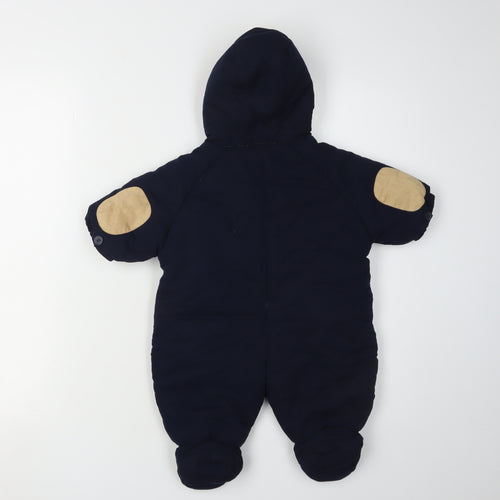 Ladybird Unisex Baby Blue Coverall 0-3 Months with Bear Design