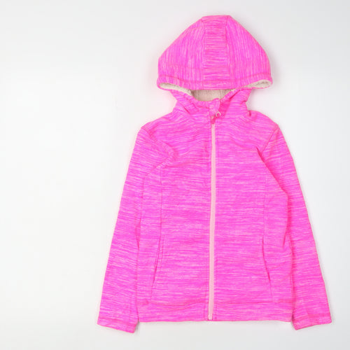 Mountain Warehouse Girls Pink Hooded Jacket 7-8 Years