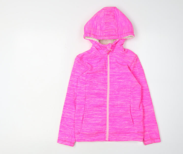 Mountain Warehouse Girls Pink Hooded Jacket 7-8 Years