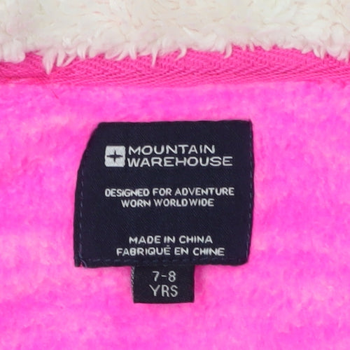 Mountain Warehouse Girls Pink Hooded Jacket 7-8 Years