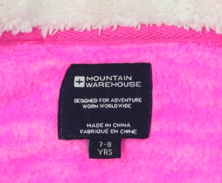 Mountain Warehouse Girls Pink Hooded Jacket 7-8 Years