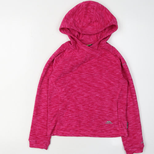 Trespass Girls Pink Pullover Hoodie - Size 7-8 Years